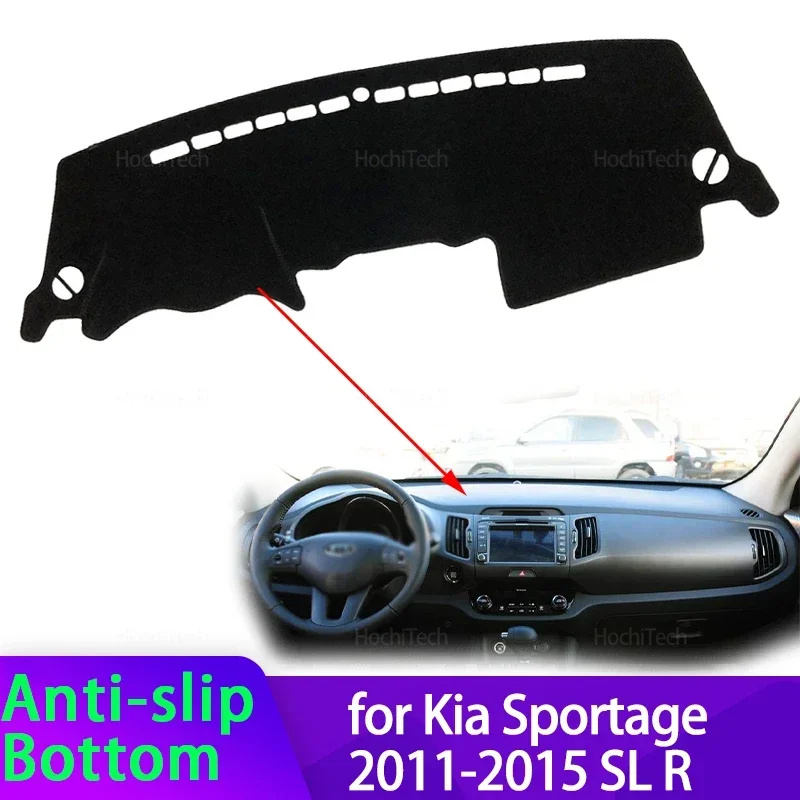For Kia Sportage 2011 2012 2013 2014 2015 SL R Car Dashboard Cover Avoid Light Pad Instrument Panel Mat Case Carpets