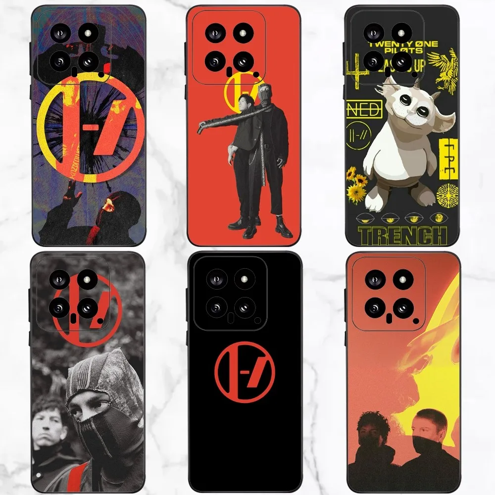 T-Twenty One Pilots Phone Case For Xiaomi 11 Redmi Note 11 5G 8T 9A 9 10T Note8Pro Note9 12SUltra Black Case