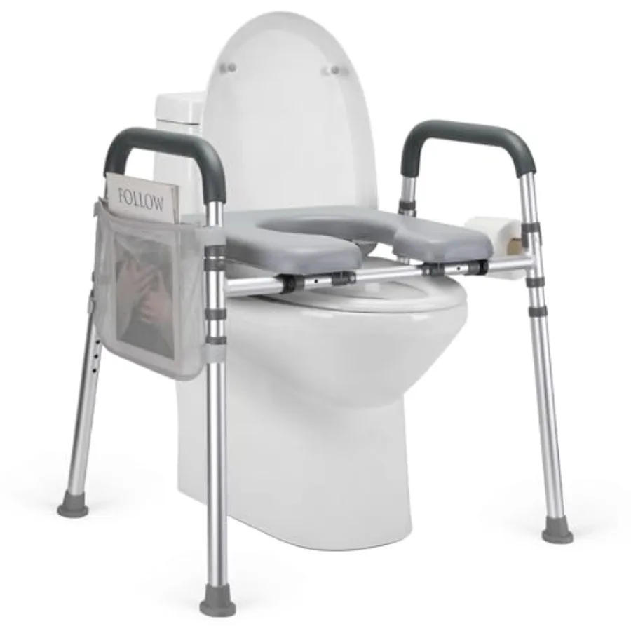 

Raised Toilet Seat with Handles Toilet Seat Risers for Seniors with Adjustable Height and Width Elevated Toilet Seat for Elderl