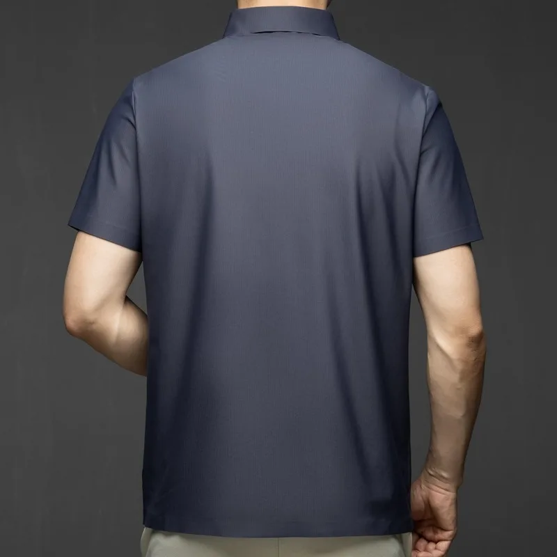 Men s Polo Shirts Tshirt Short Sleeve Multi Color Plain Design Business Casual Top Versatile