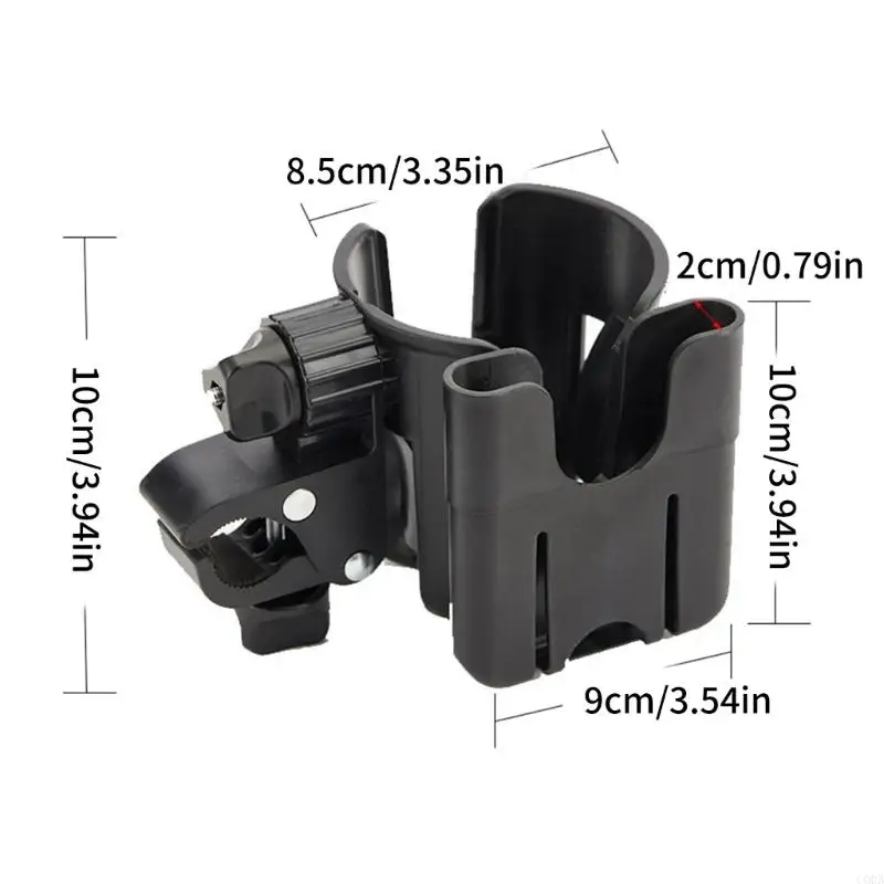 CORB Portable Strollers Cup Organiser with 360 Degree Adjust Bottle Clip Dedicated