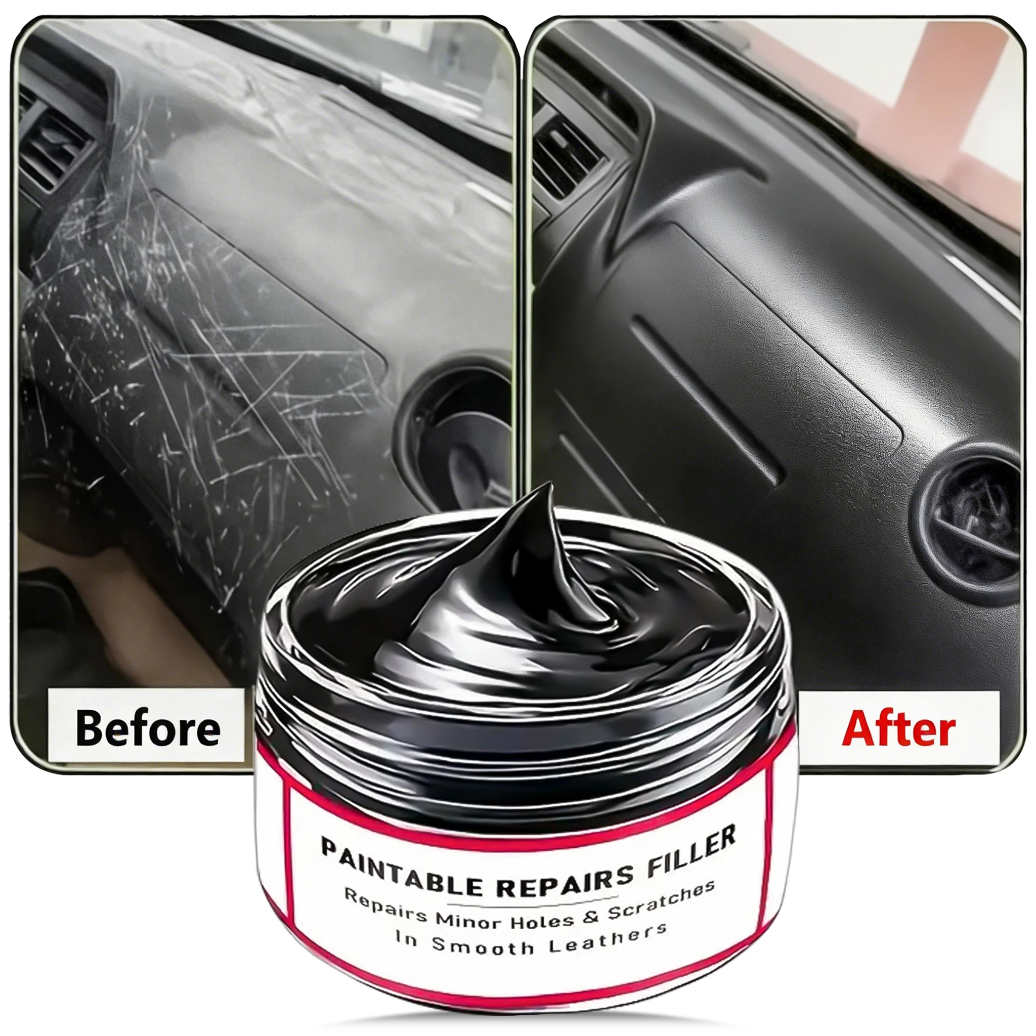 Automotive Plastic Repair Agent Car Interior Exterior Plastic Polishing Wax, Scratch Repair Anti-aging Cream, Suitable for Tires