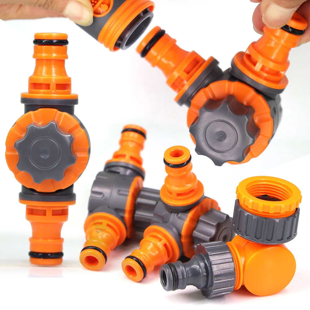 180° Rotatable 16mm Nipple Quick Connectors for Home Garden Watering Hose Tap Fittings Car Washing Water Gun Joint Swivel Joint