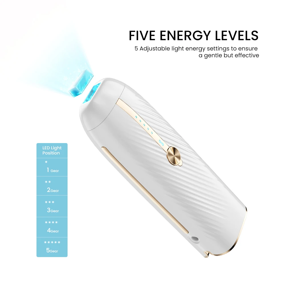 Smart Library Best Seller Home Use Sapphire Electric Epilator Painless IPL hair removal device Face Body Bikini Armpits Supports
