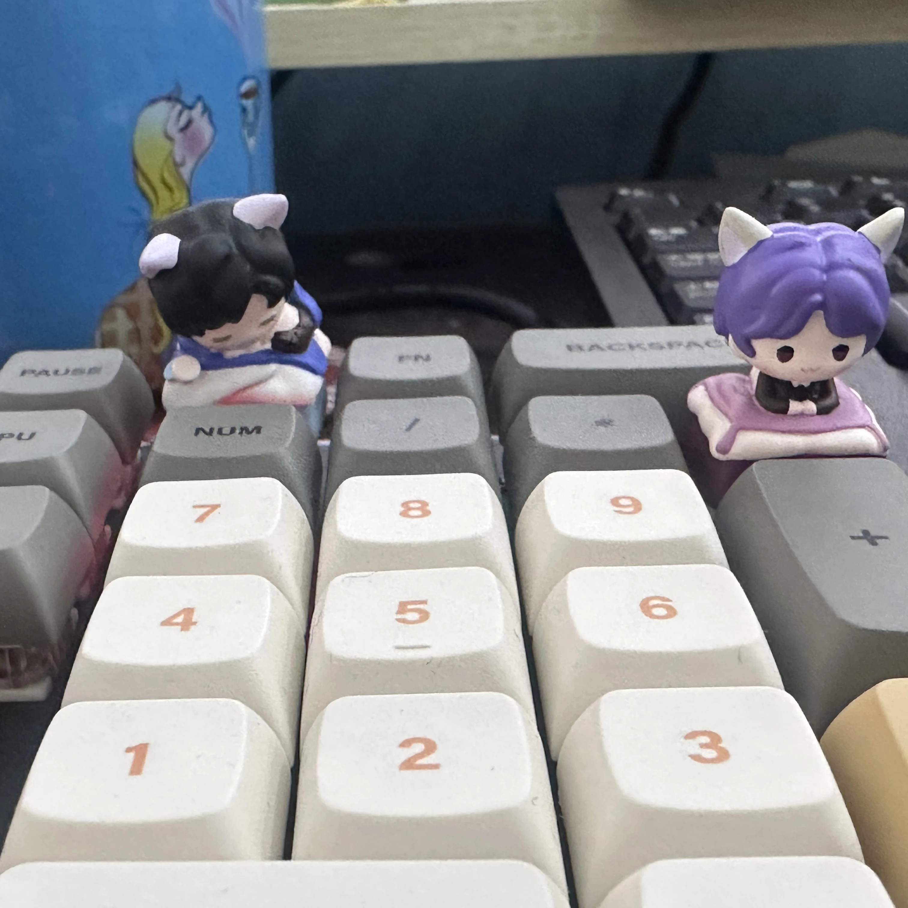 Love & Deep Space Anime Hars Keycaps Kat Oor Keycap Cartoon Kforce Terug Aangepaste MX Cross Switch Mechanische Toetsenbord Keycaps