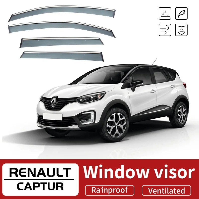 

For RENAULT CAPTUR Kaptur 2015-2019 Car Window Visor Awning Shelters Windshield Side Window Rain Sun Shade Auto Accessories