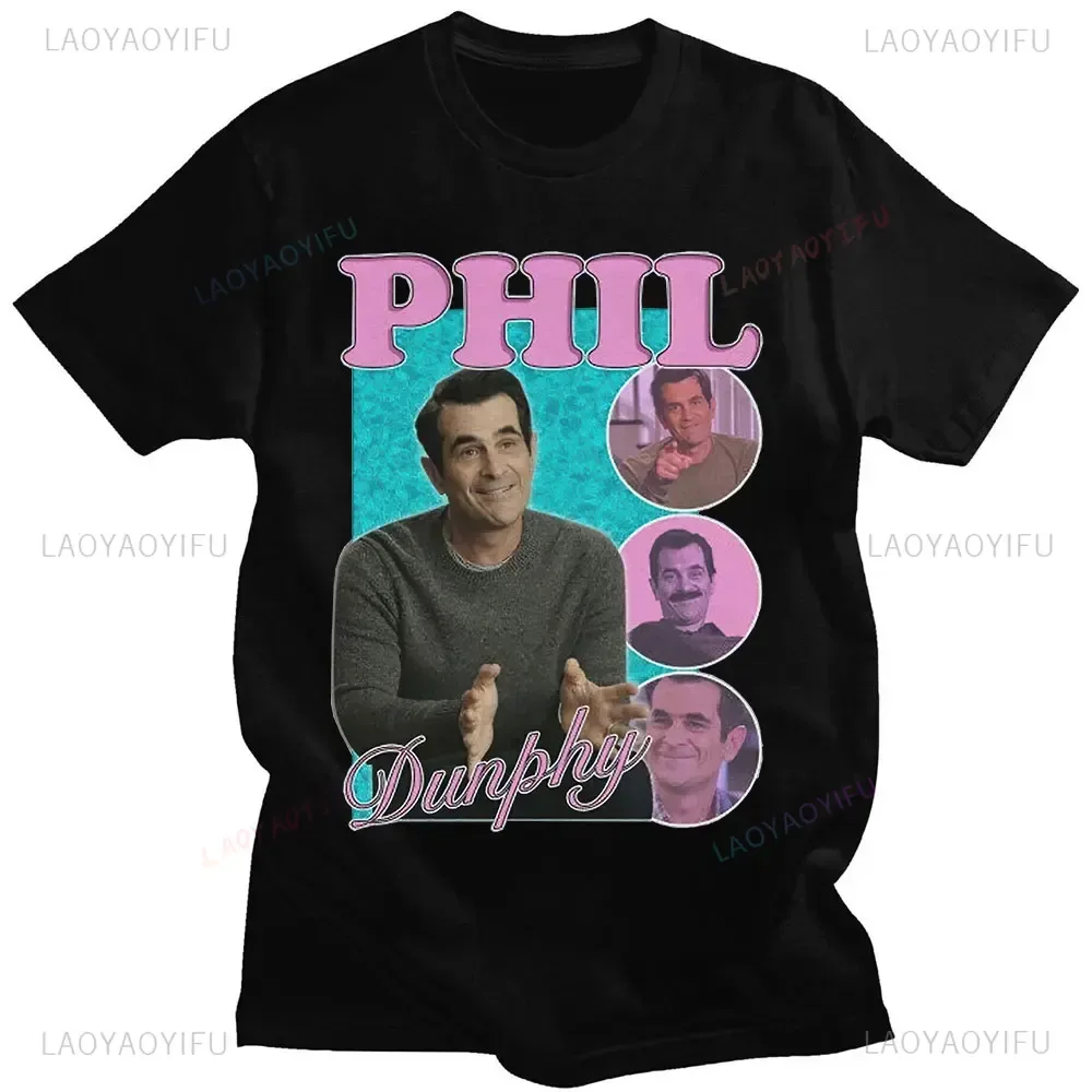 Phil Dunphy TV Show Send Friend Gift T Shirt Harajuku Interesting Graphics Print Short Sleeve Tee Tops Unisex Casual Streetwear