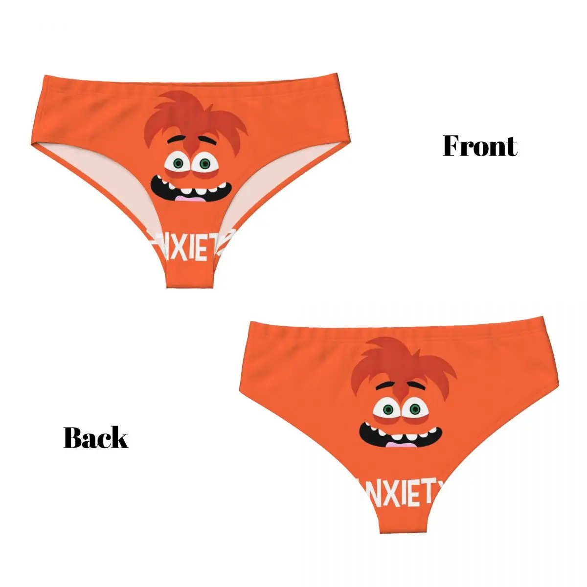 맞춤형 안팎 불안 완화 브리프 팬티 여성용 편안한 스트레치 클래식 속옷