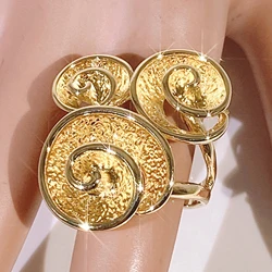 Luxury Quality Women's Party Multicolor Ring Accessories Gift 18k Gold Plated Jewelry Guarantee 10 Years Dubai Free Shipping Yll