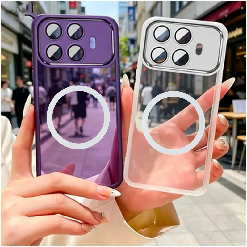 Built-in Lens Protective Film Transparent Phone Case for Xiaomi 17T 17TPro 15T 15TPro 14T 14TPro 5G for Magnetic Charging Case