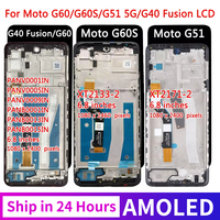 G40 Fusion Screen For Motorola Moto G60 G60S PANB0001IN XT2133-2 Display Touch Screen Assembly For Moto G51 5G XT2171-2 LCD