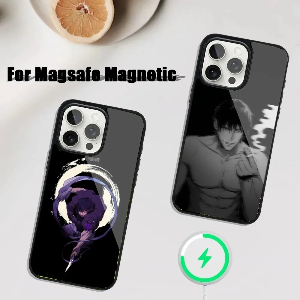 Toji Fushiguro J-Jujutsu K-Kaisen Phone Case For iPhone 16,15,14,13,12,11,Plus,Pro,Max Mini Magsafe Magnetic Wireless Charging