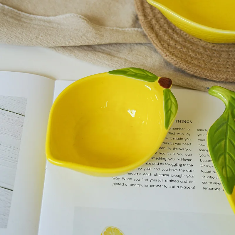 צלחות קרמיקה לימונים