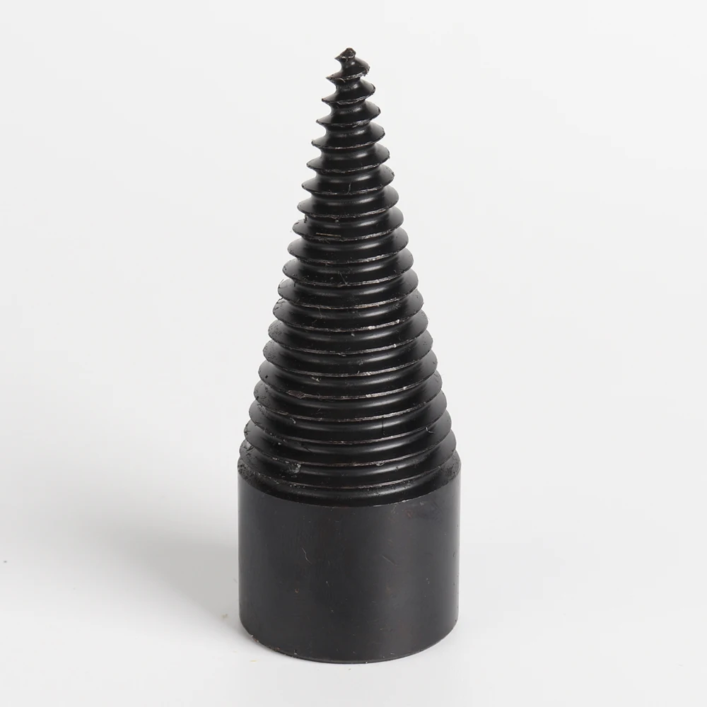 Foret à cône pour fendeuse de bois de chauffage, tige carrée hexagonale ronde, brise-bois fendu, outils de travail de calcul, 32mm, 38mm, 42mm,