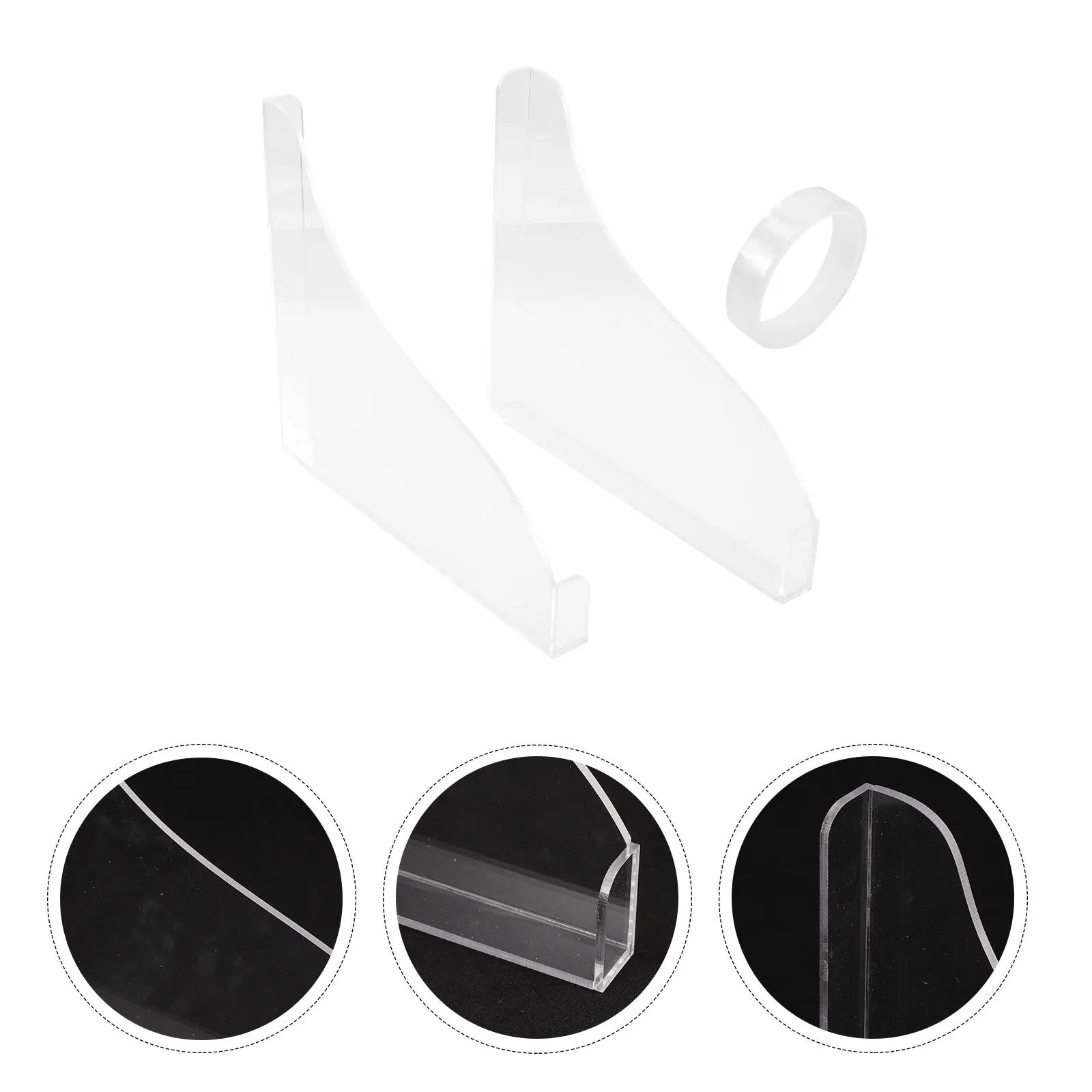 2Pcs Bathtub Anti-Splashing Guard Acrylic Splash Proof Bathroom Essential for Tub Wall Gaps Safety Barrier Floor Dry Solution