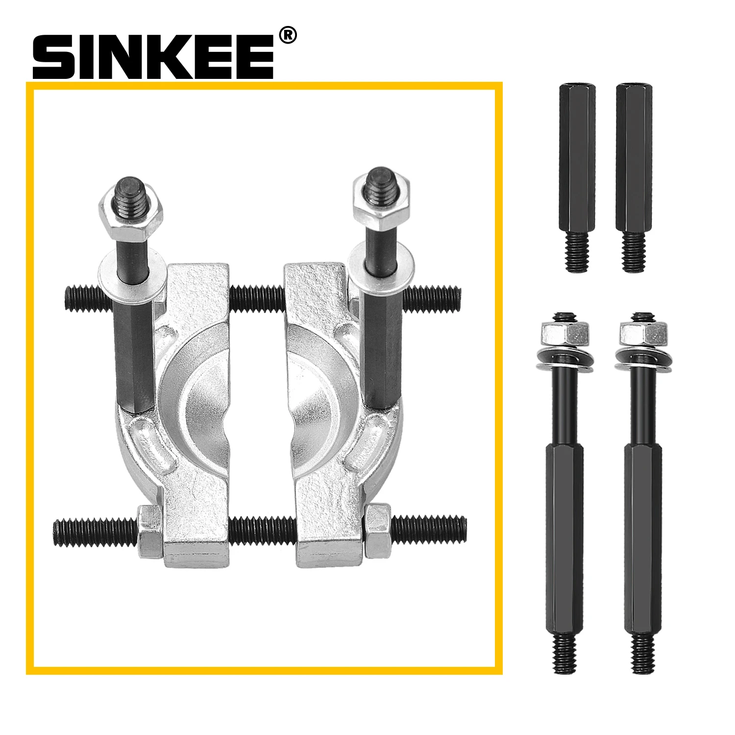 9Pcs Separator Combination Set Bearing Splitter Mechanical Double Disc Puller Chuck Gearbox Outer Bearing Remover Tool