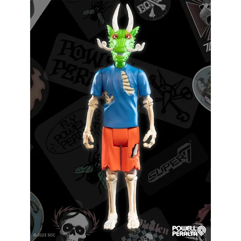 In magazzino Super7 Powell Wave 3 Steve Cabgllero figura di reazione da 3.75 pollici giocattoli da collezione pasquali per regali di festa per ragazzi