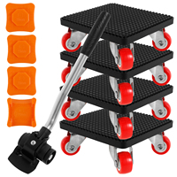 9/5pc Heavy Duty Furniture Lifter Transport Tool Mover Roller Furniture Mover Set Moving Device Lifting Helper LaborSaving Dolly
