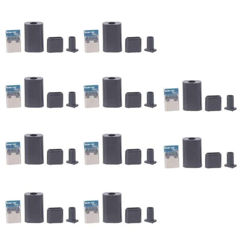 Strong 14Pin TypeC Female Receptacle 4 Solder Pad Resistors Enhances Stability Easy installs for Electronics