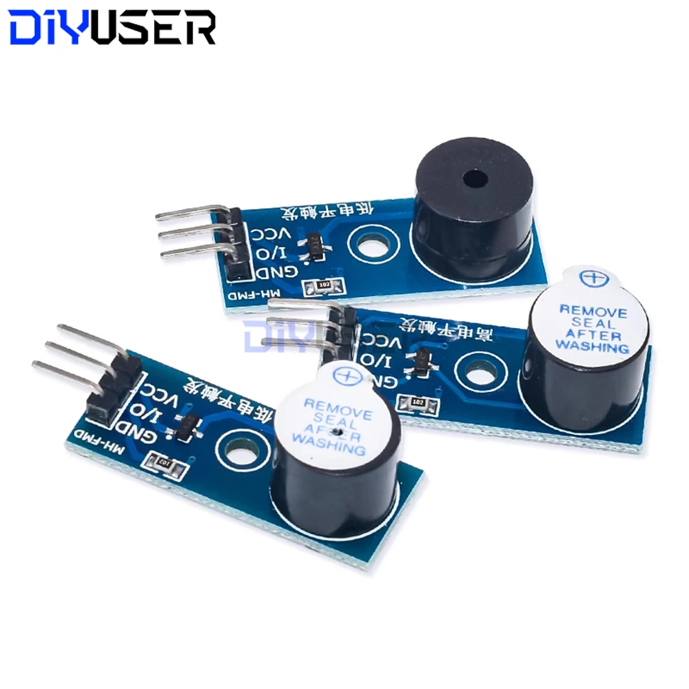 Active Passive Buzzer Module, 5V Low Level Trigger, Compatible with Raspberry Pi ESP32, High Quality DIY Kit