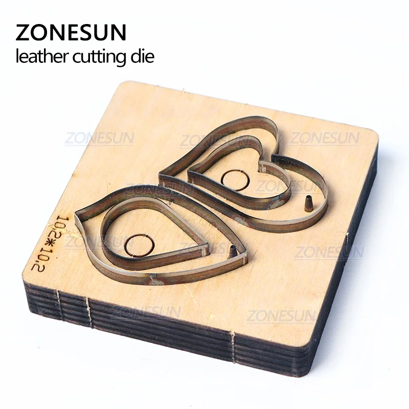 ZONESUN T3 DIY Custom Cutter Leather Earring Cutting Die Leather Cut Out Earring For Steel Rule Die Cutting Machine Press Tools