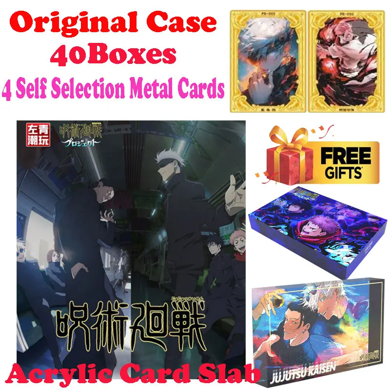 

Newest Case Wholesale Jujutsu Kaisen JJK Acrylic Card Slab Brick Global Trading Japanese Anime Gojo Nanami ACG TCG Hobbies Gift