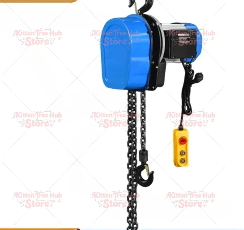 380V 1 Ton Electric Chain Hoist Crane Small Inverted Portable Suspension Winch Pure Copper Motor Alloy Anti-fall Cover