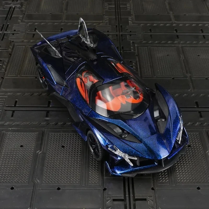 Per simulazione 1:24 EVO modello di auto da corsa in lega con porte che possono essere aperti con feedback di suono e luce, regalo per auto giocattolo per bambini