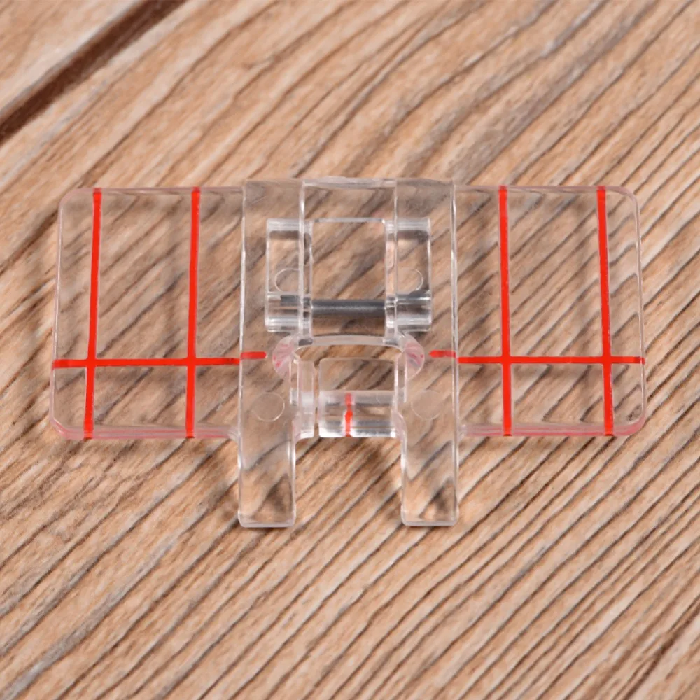 Plastic Parallel Stitch Foot Clear 45 x 30mm Border Guide Presser Foot Snap On Presser Foot for For Brother, For Feiyue, etc.