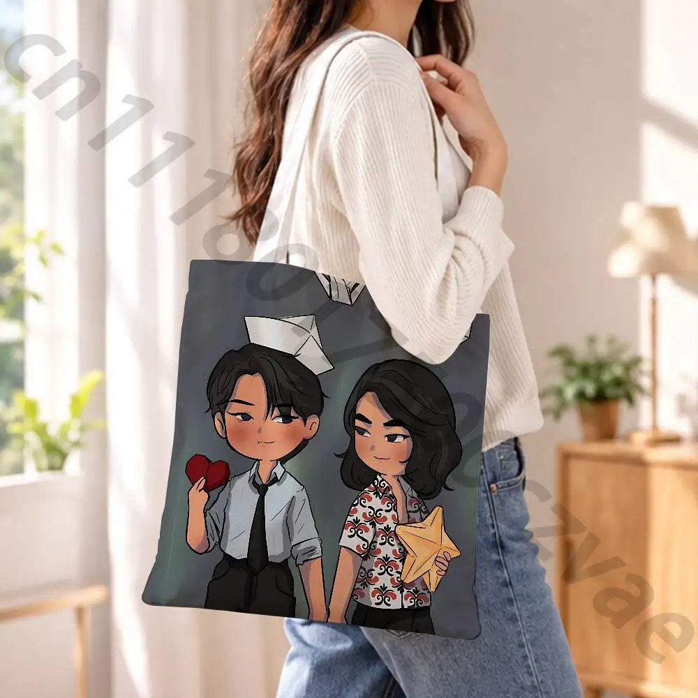 S-Shine The Series  Reusable Fashionable Backpack Multifunctional Handbag Canvas Shopping Bag