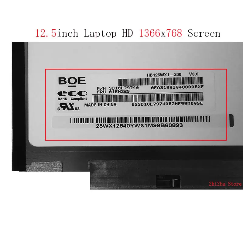 12.5 นิ้ว Slim TN HD HB125WX1-200 B125XTN01.0 M125NWN1 R1 สําหรับ Lenovo Thinkpad X230S X240 X250 X260 X270 X280 จอแสดงผล LCD หน้าจอ