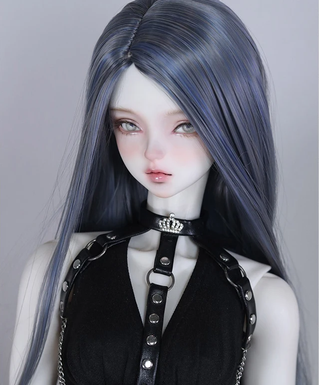 D04-B144 children handmade toy 1/3 1/4 1/6 DD Doll BJD/SD doll Accessories New medium separation solid color wig 1pcs