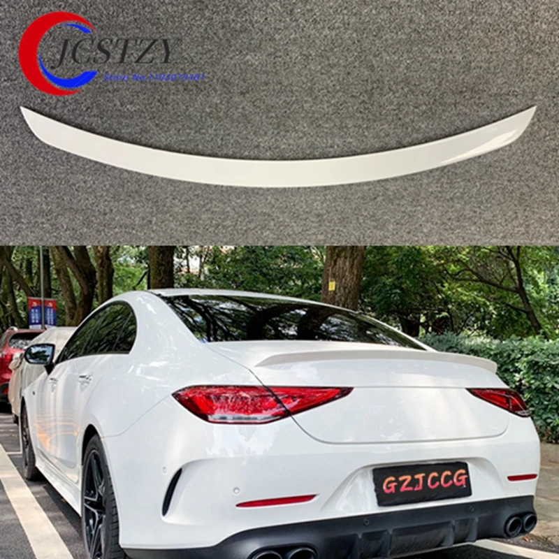 For Mercedes CLS W257 ABS Car Tail Wing Decoration Rear Roof Spoiler For Benz CLS200 CLS300 2017-2020