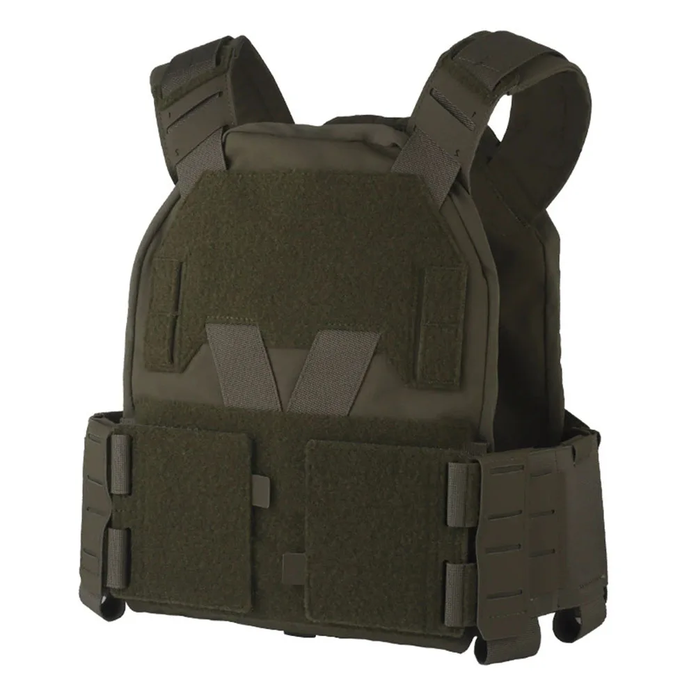 

Tactical Sub-Zero Plate Carrier Hunting Vest with Quick Release Portable Molle Training 5.56/9mm Triple Magazine Pouch