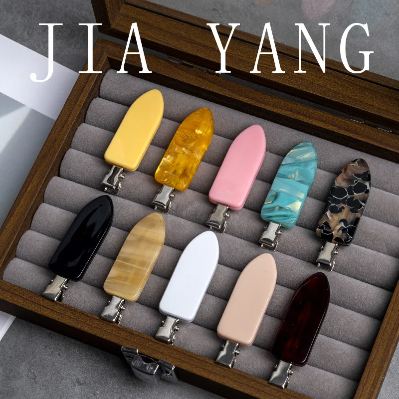 

Korean Thickened Acetate Side Hair Clips Colorful Barrettes for Women Seamless No Damage Design Non Slip Grip Daily Office