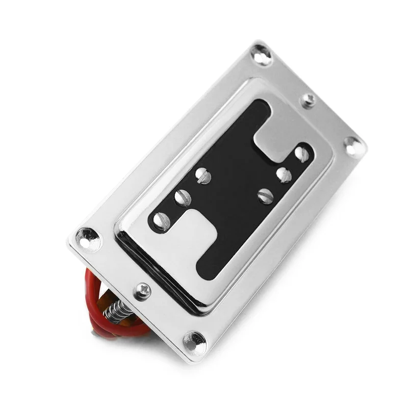 Mini Style Two Line 6 Hole Electric Guitar Humbucker Pickup Neck/Bridge Pickup Black/Chrome/Gold