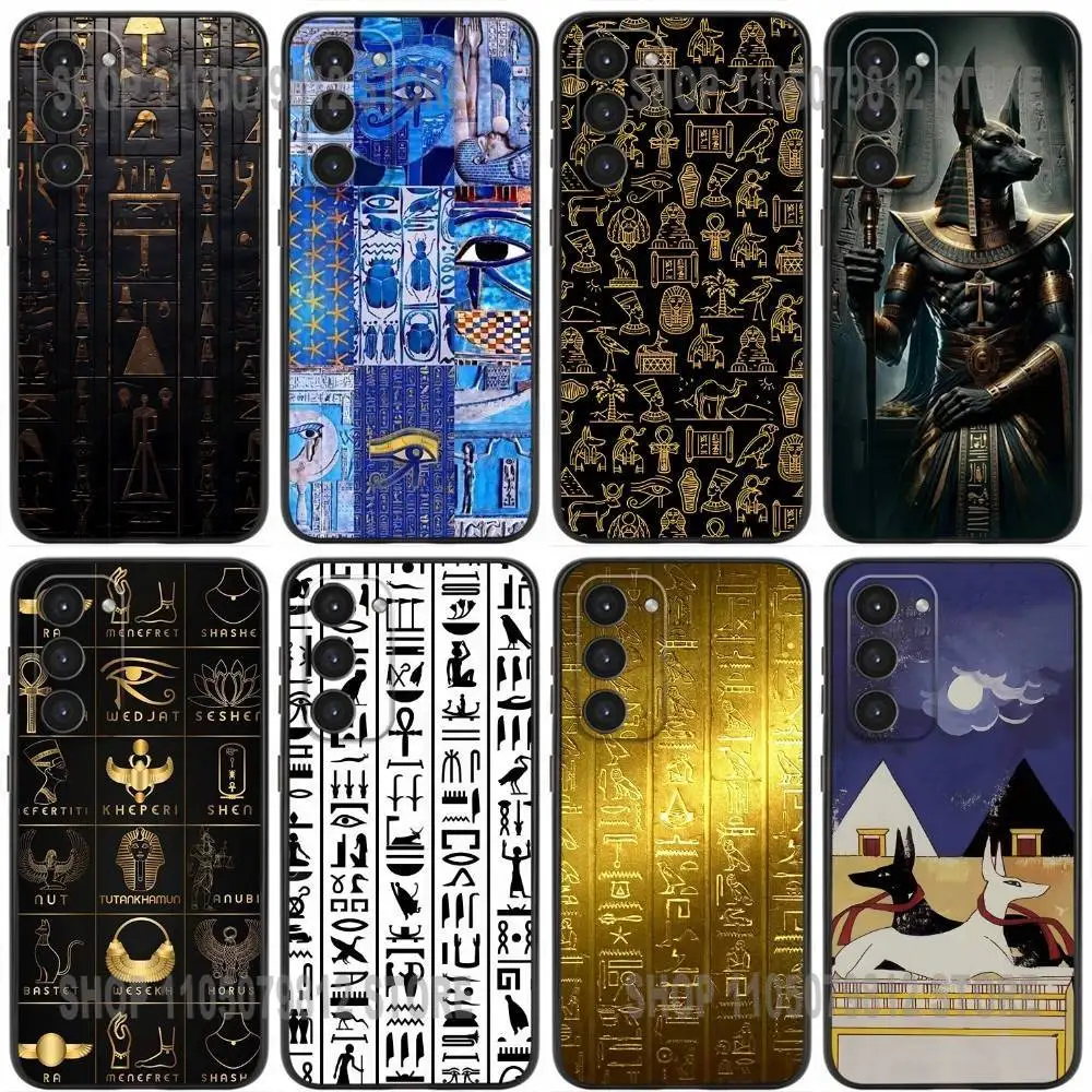 

Ancient Egyptian Art Phone Case For Samsung Galaxy A20,21s,22,31,32,52,53,72,73,80,91 Soft Silicone Black Cover