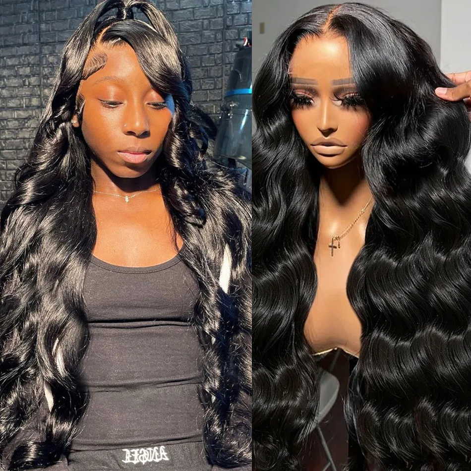 

Парик с кружевной передней частью 13x4/13x6 HD Body Wave, 40 дюймов, из бразильских натуральных волос, для женщин