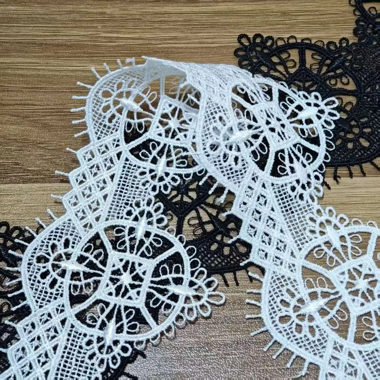6cm Wide Embroidered Lace Trim Lolita-Style Barcode Garment Accessories Sewing Lace Trim for Clothing