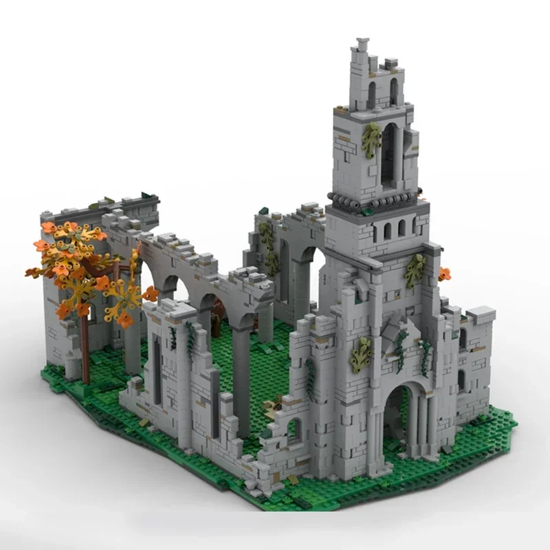 

soulslike game scene church bricks iconic architecture diorama blocks medieval boss battle ring building product moc monster