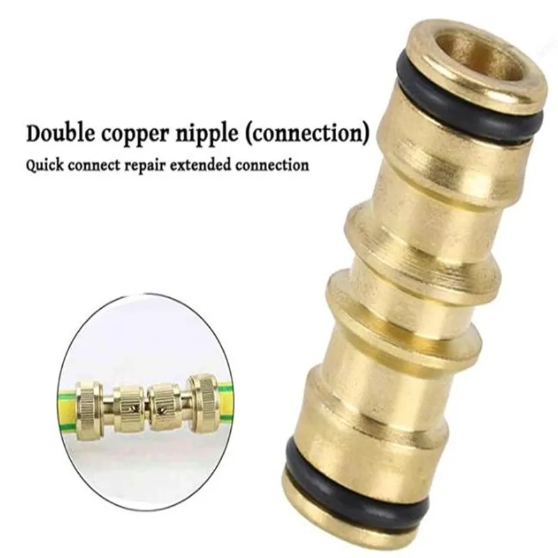 Car Washing Quick Hose Connector 1/2inch End Double Male Hose Coupling Joint Adapter Extender Set For Hose Joint Irrigation