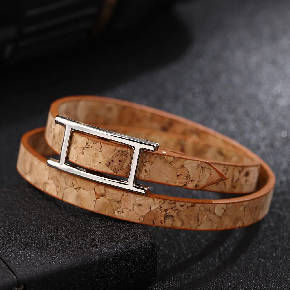 European and American Fashion Leather Bracelet for Women Personalized Simple Multi Layer Bracelet Birthday Party Jewelry Gift