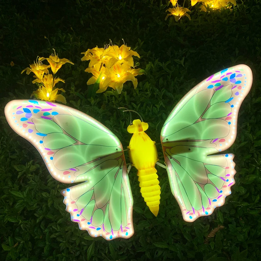 IP65 Landscape Festive Occasions Lawntrans Dynamic Butterfly Led Light Motif For Home Christmas Holiday Decoration