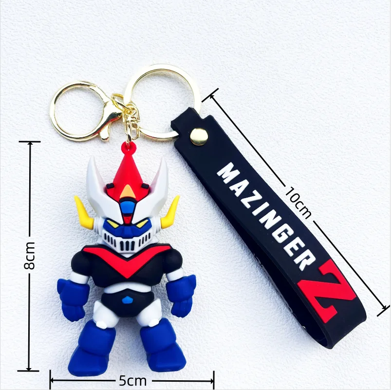 HEROCROSS Magic God Mecha Warrior Iron Armour Universal Man Robot Car Keychain Pendant Bag Accessory Chain