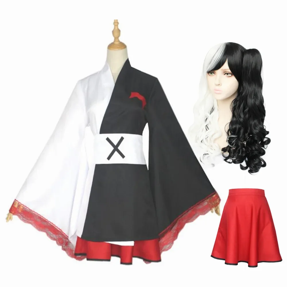 

Anime Danganronpa Monokuma Dangan Ronpa Kimono Pinafores Dresses Women Cosplay Costumes Clothes