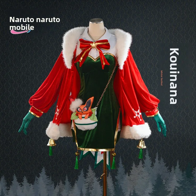 

Uzumaki Kushiina Winter Styles Hot Cosplay Costume Anime Party Christmas Uniform Accessories for Comic Con Coser Anime Clothes