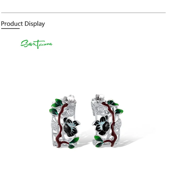 SANTUZZA 925 Sterling Silber Ohrringe für Damen, Funkelnder Gelber Spinell, Bunte Edelsteine, Zarter Hochzeits- und Jubiläumsschmuck – Detail 7
