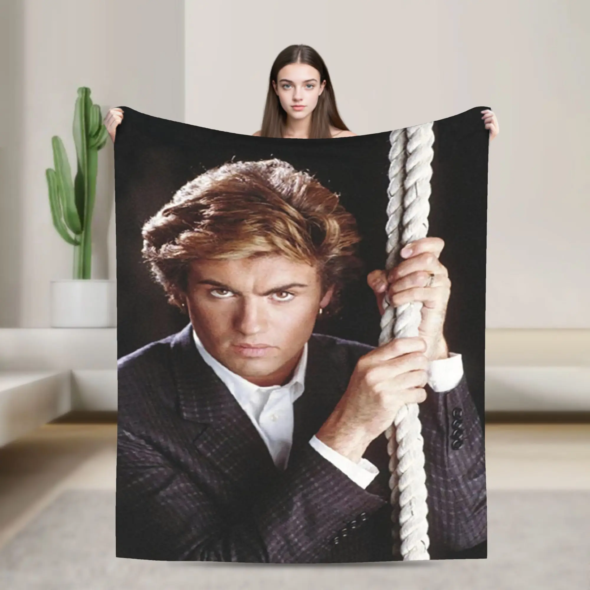 George Michaels Blankets Quality Super Warm  Bedding Throws Winter Travel Office Living Room Novelty Bedspread