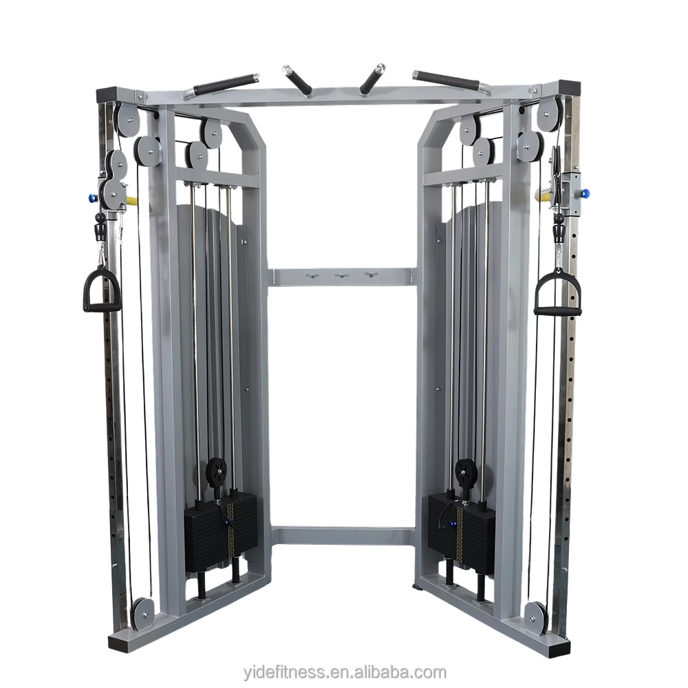 Factory Price Commercial Gym Multi Functional Fitness Equipment Trainer Cable Crossover Machine Dual Pulley System Metal 70kg