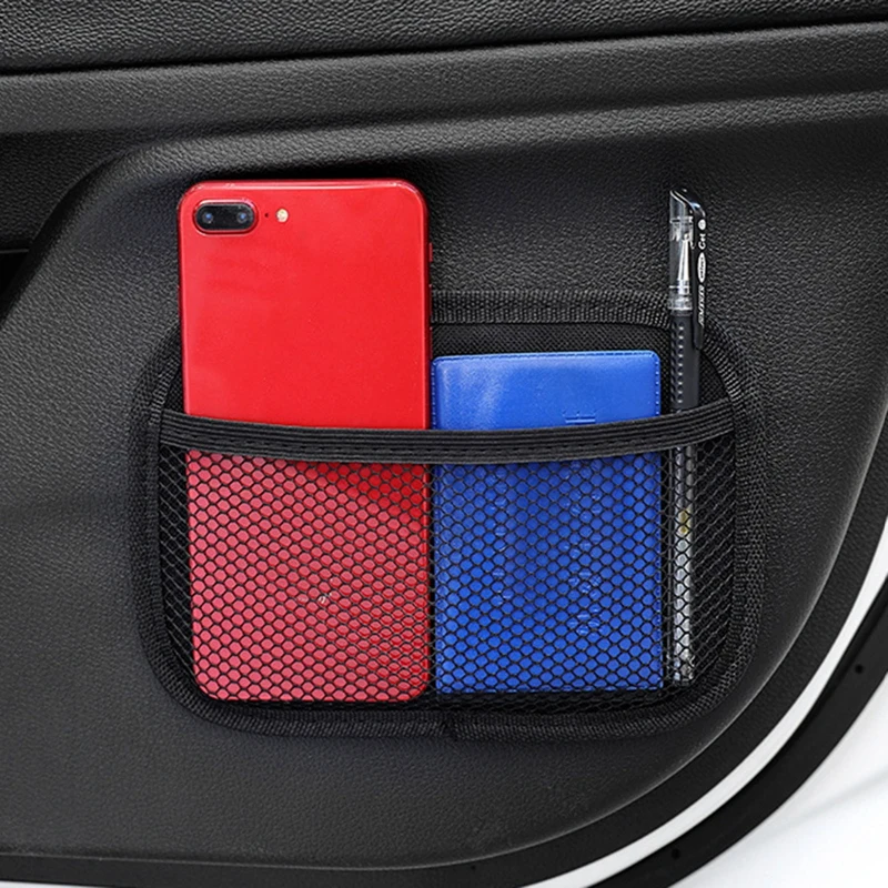 Car Storage Net Bag Oxford Fabric Automotive Pocket Multi-use Car Seat Back Organizer Hanging Bag Phone Holder Home Storage Bags